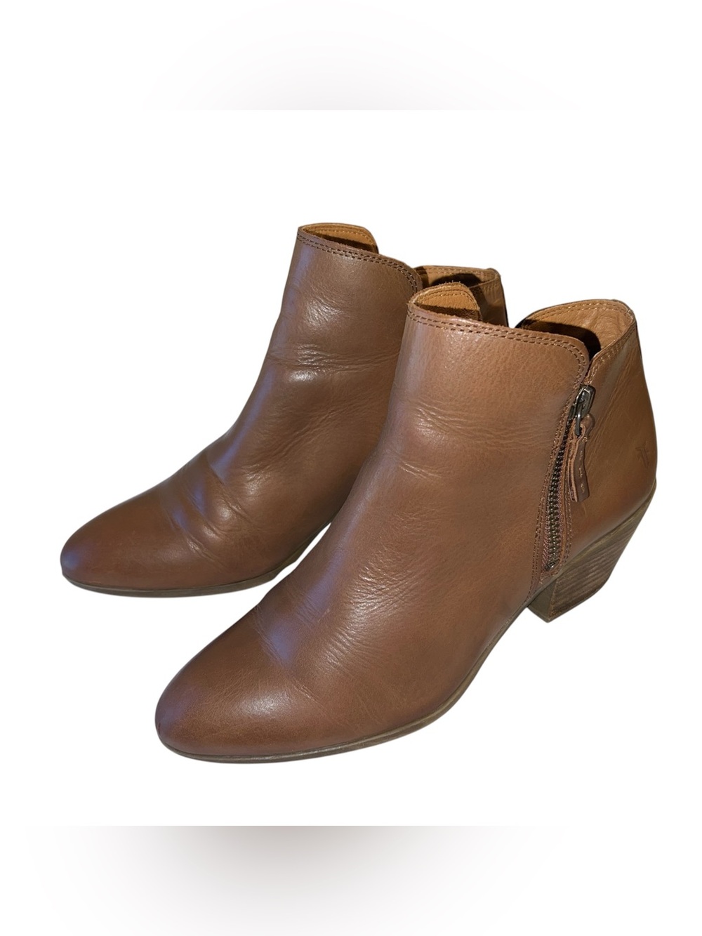 FRYE Brown Leather Ankle Booties size 7.5